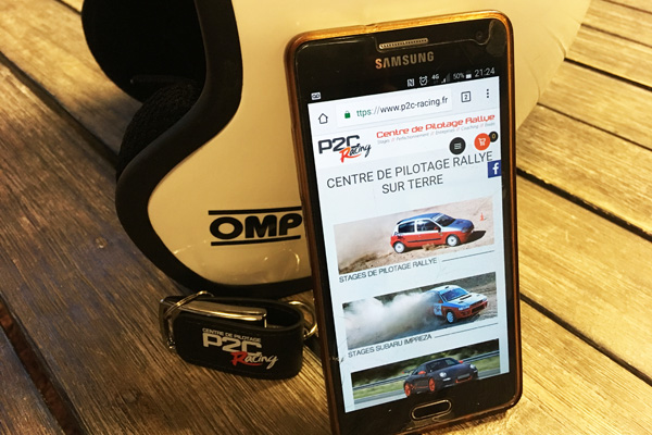 P2C Racing en version mobile, votre centre de pilotage rallye mobile friendly